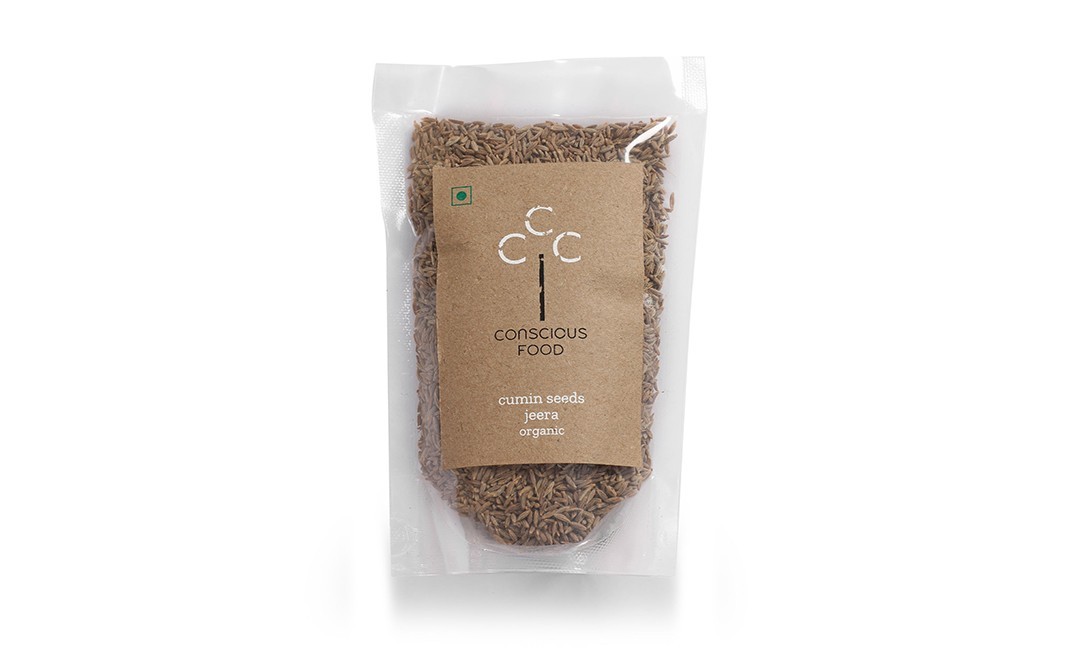 Conscious Food Cumin Seeds jeera Organic   Pack  100 grams